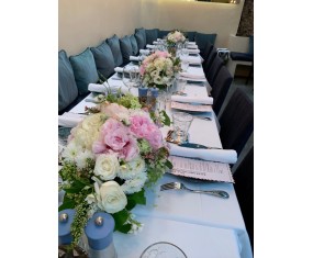 Pastel round centerpiece 2