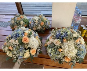 Colorful round centerpiece