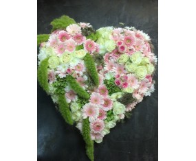 Pastel funeral heart 2