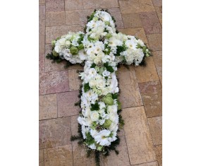 Weißes und grünes Kreuz