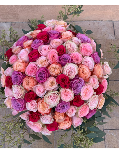 4 Rideaux Battersea Motif Bouquet De Roses Anglaises - Doublure Thermique - Personnalisable